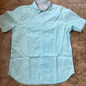 Alexander Julian short sleeve mens shirt size XL, stretch, mint green